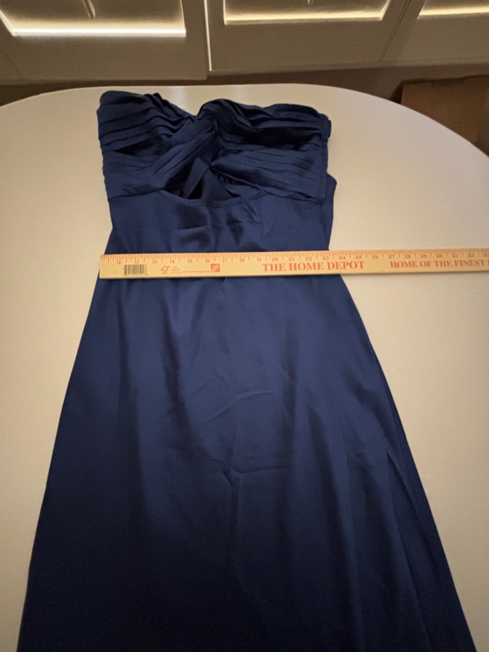 Royal Blue Slinky Strapless Form-fitting Dress ~ New Women’s Size 10 - Picture 8 of 15